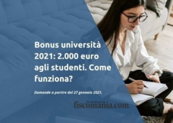 BONUS INPS 2000€: CONTRIBUTO DESTINATO A STUDENTI UNIVERSITARI 2021