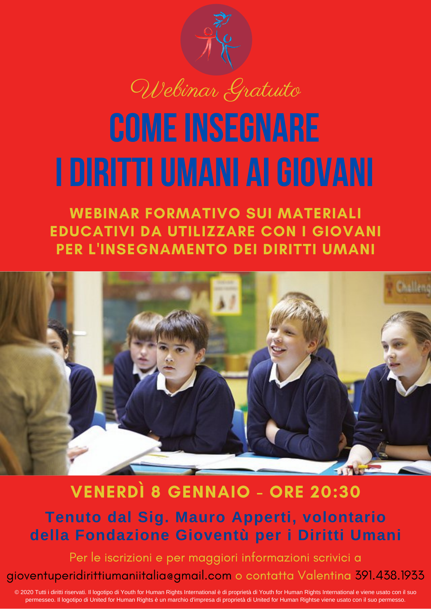 “Come Insegnare ai Giovani i Diritti Umani”