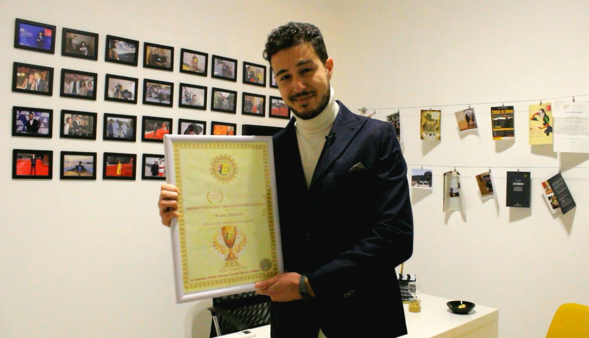 L’attore Walter Nicoletti insignito del Premio Internazionale Vincenzo Crocitti come miglior attore e produttore emergente