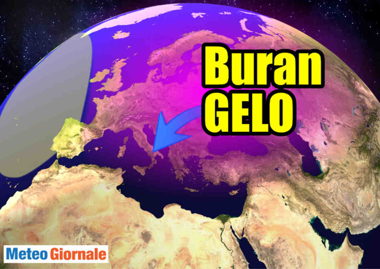 Il grande gelo in Europa è portato dall'anticiclone russo-siberiano