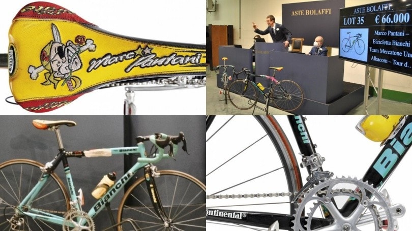 Pantani, battuta per 66 mila euro la bici con cui gareggiò al Tour de France 2000