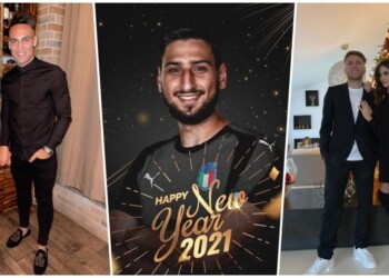 Da Donnarumma a Immobile: “Auguri per il 2021”. E Gomez sorride in famiglia