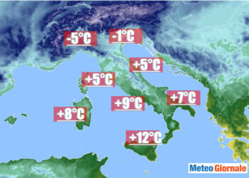 È gelo al Nord Italia. Temperatura in diminuzione nei prossimi giorni