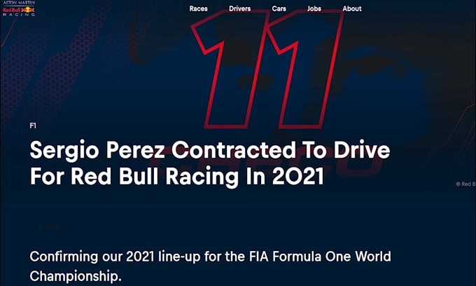 F1, ufficiale: Sergio Perez con la Red Bull nel 2021