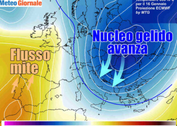 GELO RUSSO incombe sull’Italia. Le temperature in crollo, ecco quando
