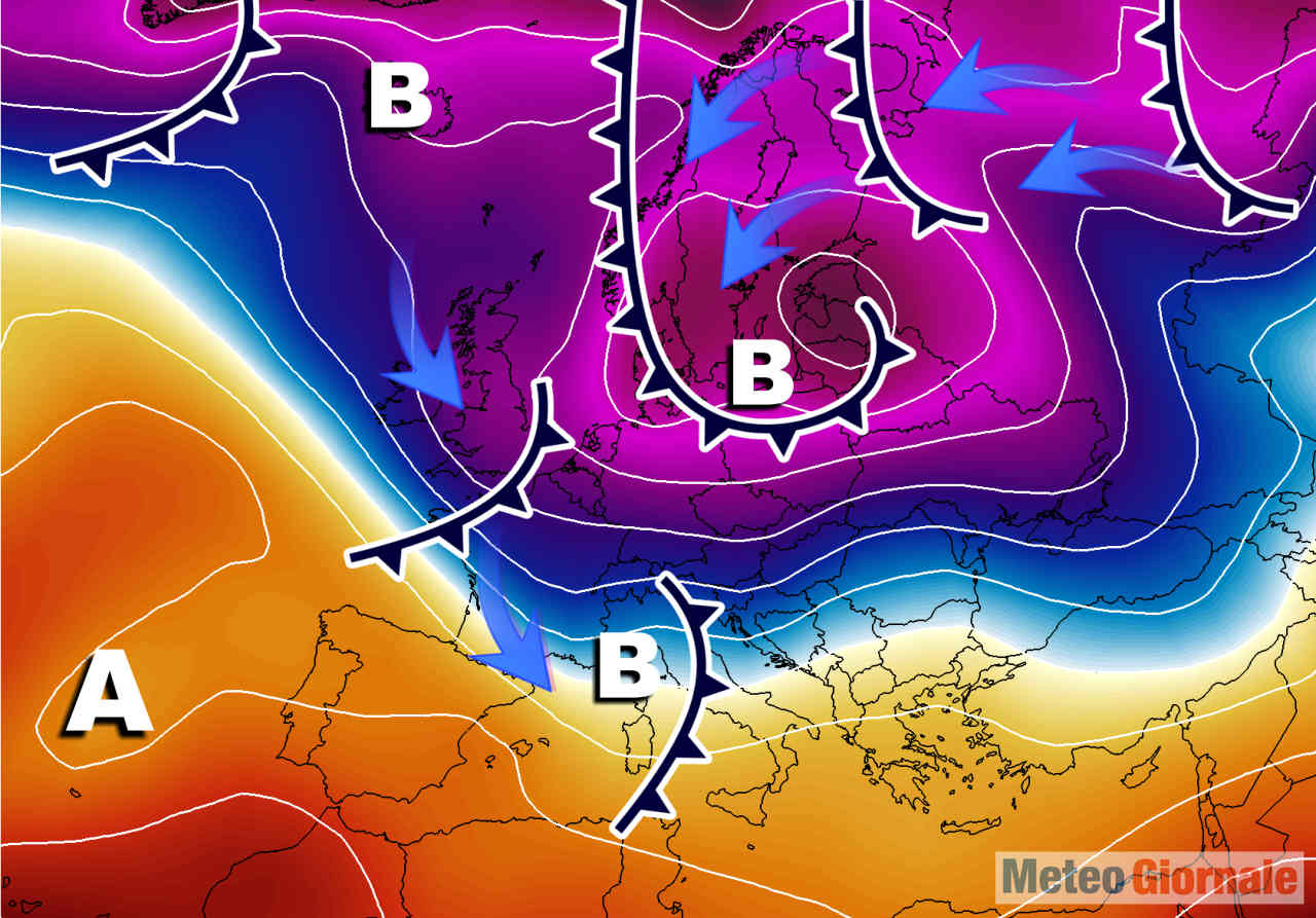 Meteo gennaio con gelo e neve.