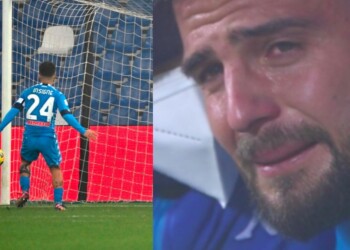 Insigne, serata da incubo: Supercoppa alla Juve e lacrime finali
