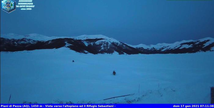 Inverno in Abruzzo, minima Piani di Pezza -26.2