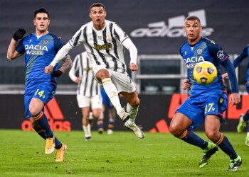 Juventus-Udinese 1-0: dopo 45′ gran gol di Ronaldo, bianconeri non bellissimi