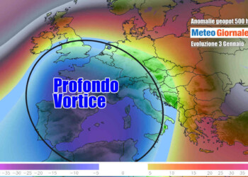 Meteo domenica, Italia stretta dal FREDDO VORTICE. Ancora tanta neve