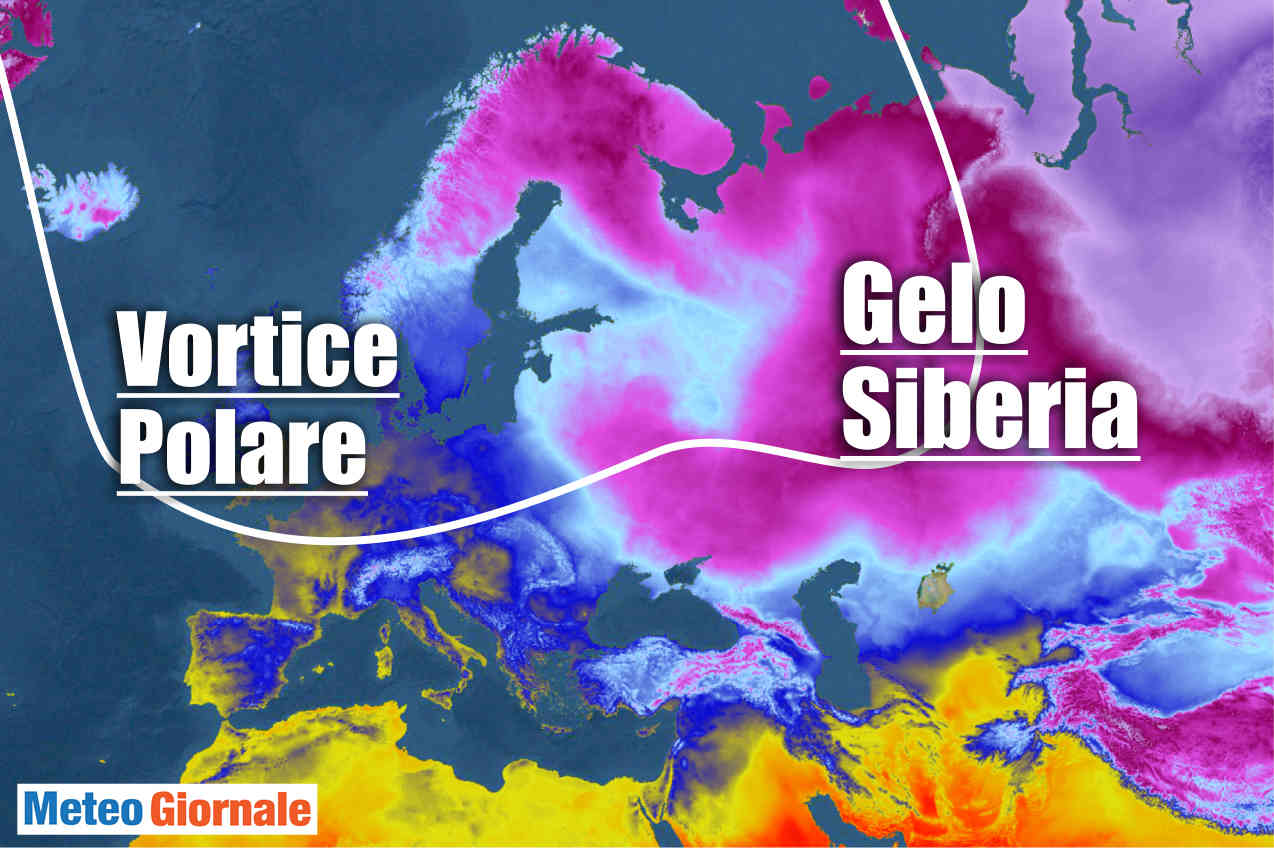 Meteo febbraio con gelo siberia incombente.