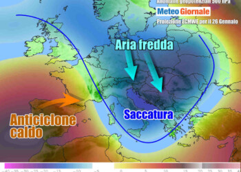 METEO Italia. Ancora maltempo, freddo in avvio di settimana con anche neve