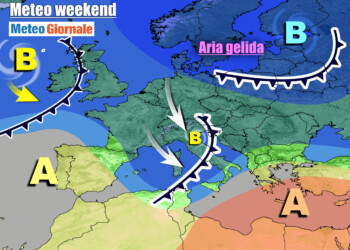 METEO Italia. Clima più mite, ma nel weekend tornerà FORTE MALTEMPO