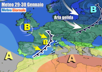 METEO Italia. Dopo il freddo, ritorno del maltempo nei Giorni della Merla