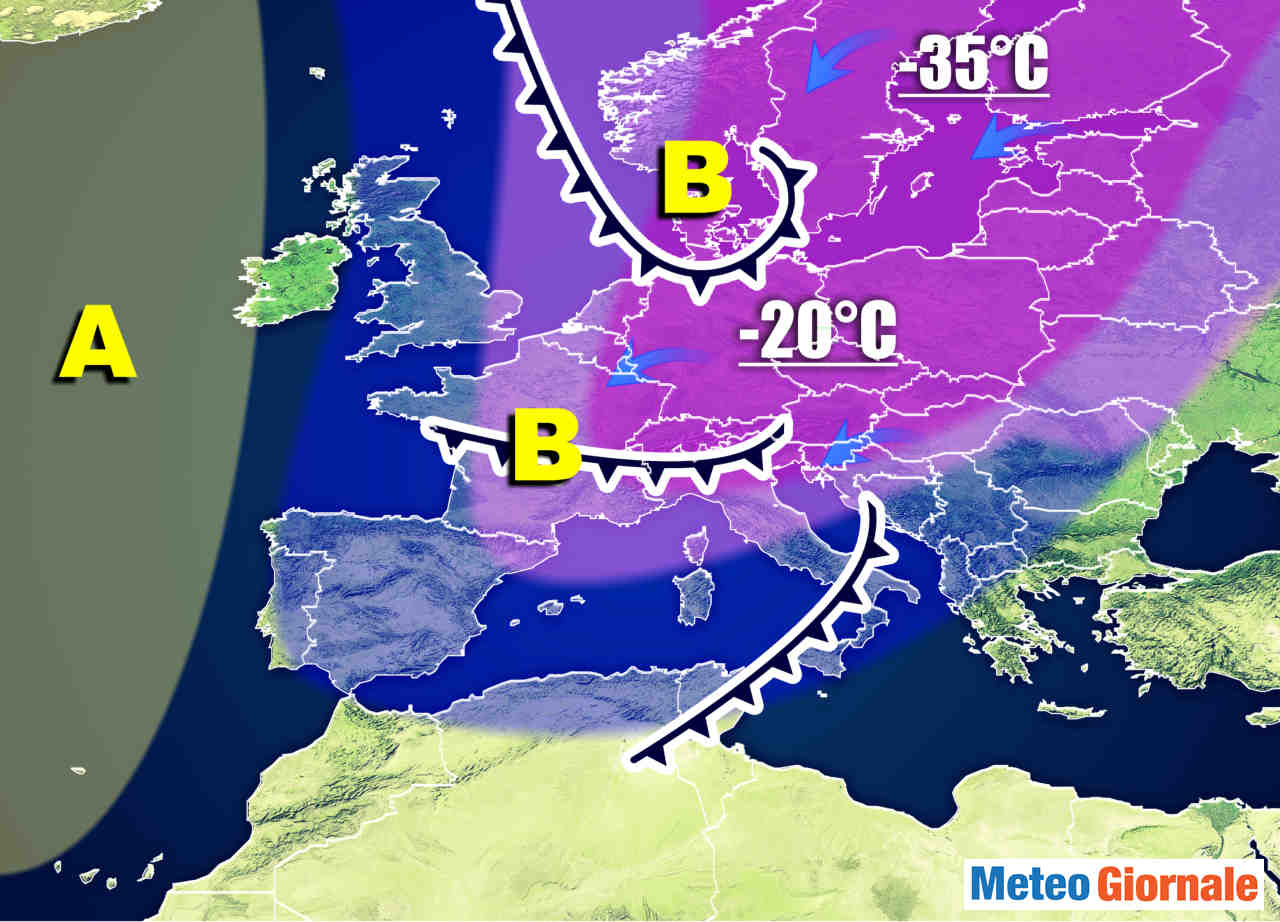 Meteo Gennaio gelido e con bassa pressione.