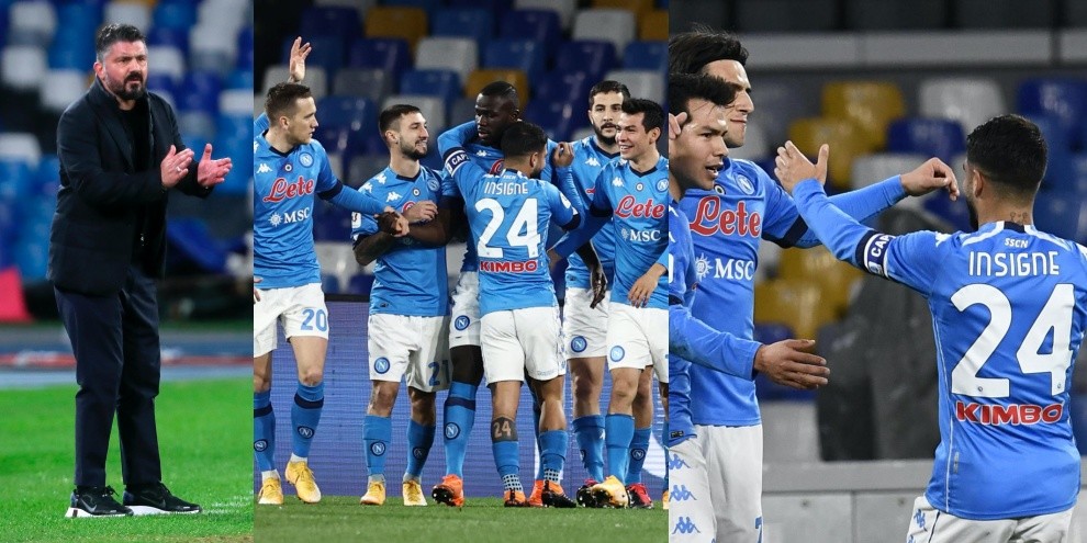 Coppa Italia, Napoli-show per 45 minuti. Spezia eliminato