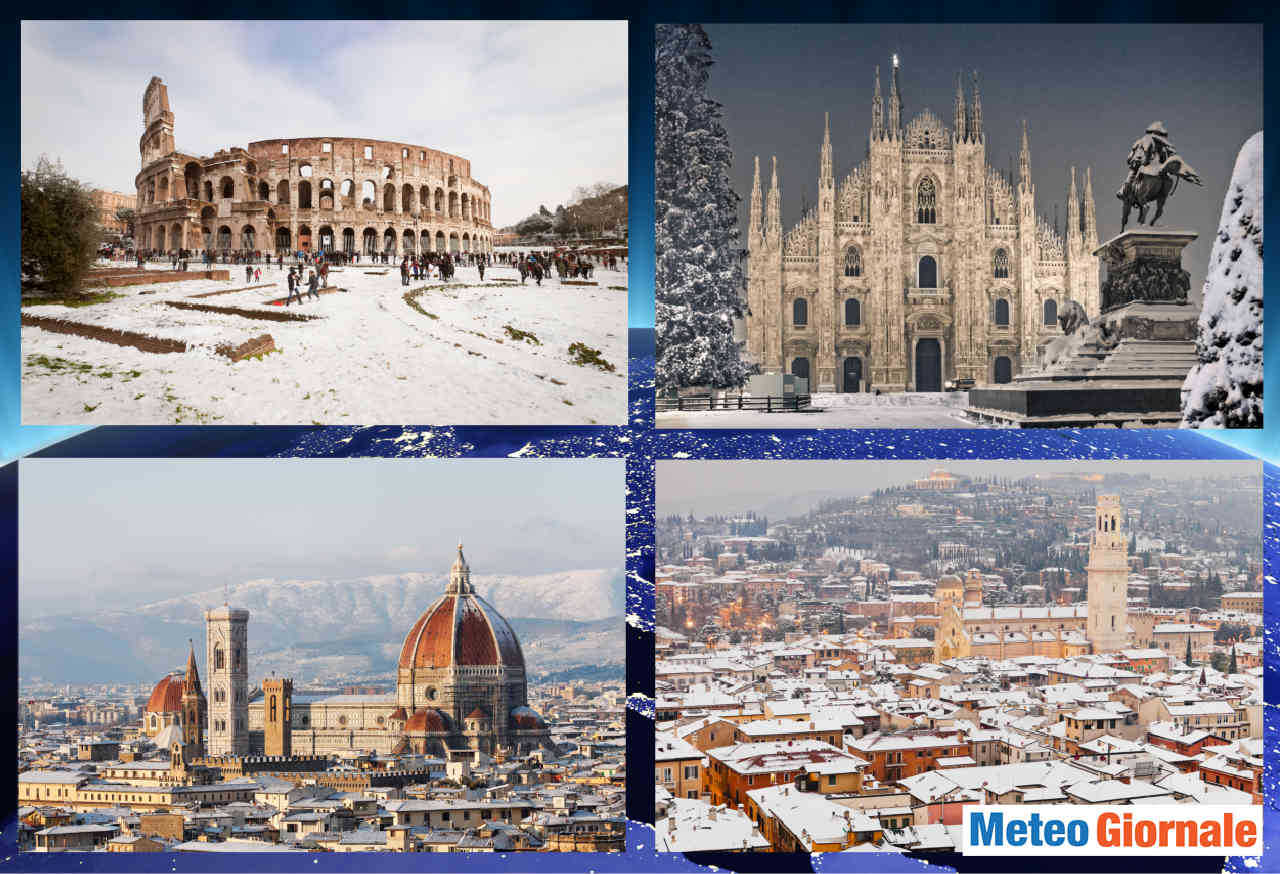 La neve in Italia, previsioni meteo.