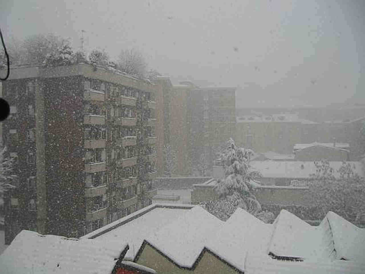 La neve su Milano del gennaio 2006