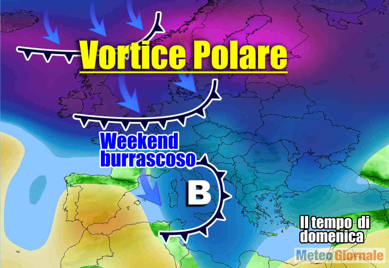 Peggioramento meteo entra nel vivo, in vista della burrasca del weekend