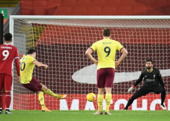 Premier, Liverpool sconfitto dal Burnley. Decide un rigore di Barnes