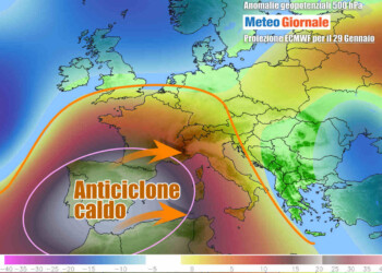 Rischio potente anticiclone nei Giorni della Merla, cosa significherebbe