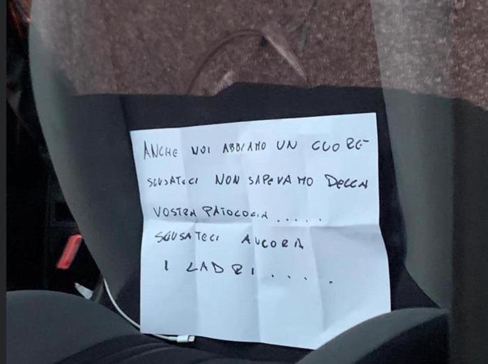 Rubano auto a malata sclerosi ma la restituiscono con scuse