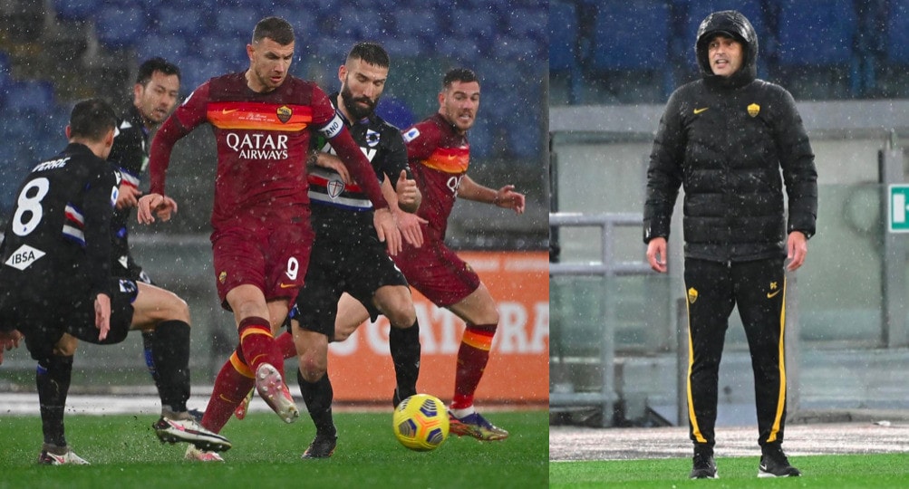 Dzeko, gol decisivo contro la Sampdoria: la Roma vince 1-0