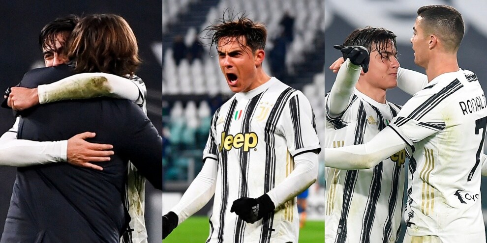 Dybala, che Joya! Dopo il gol, l'abbraccio con Pirlo