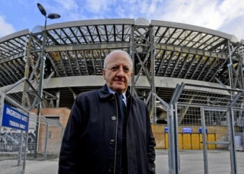 Stadio Napoli, De Luca: “Pronto un milione di euro per nuovi lavori”