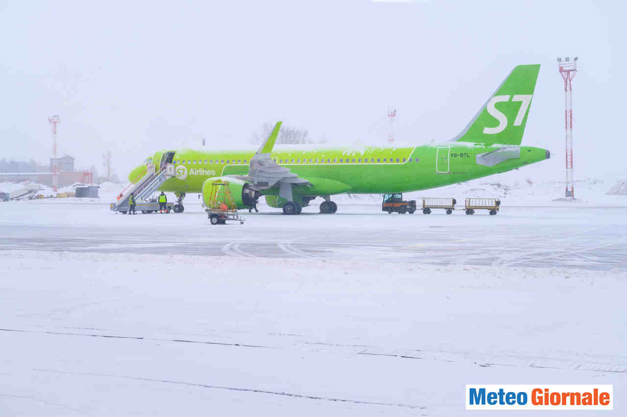 Tempesta di neve. Immagine di repertorio.