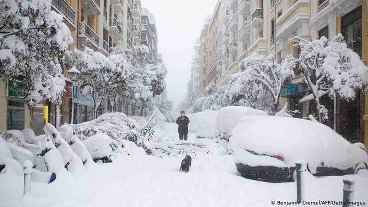 La Capitale spagnola paralizzata dalla neve