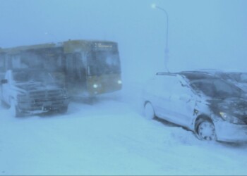 Tempeste di ghiaccio in Corea del Sud. Immagini video terribilmente fredde