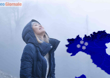 Valle Padana è una Siberia gelida. Meteo prossime 24 con neve e gelicidio