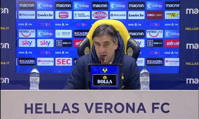 Juric: "Voglio che il Verona non retroceda"