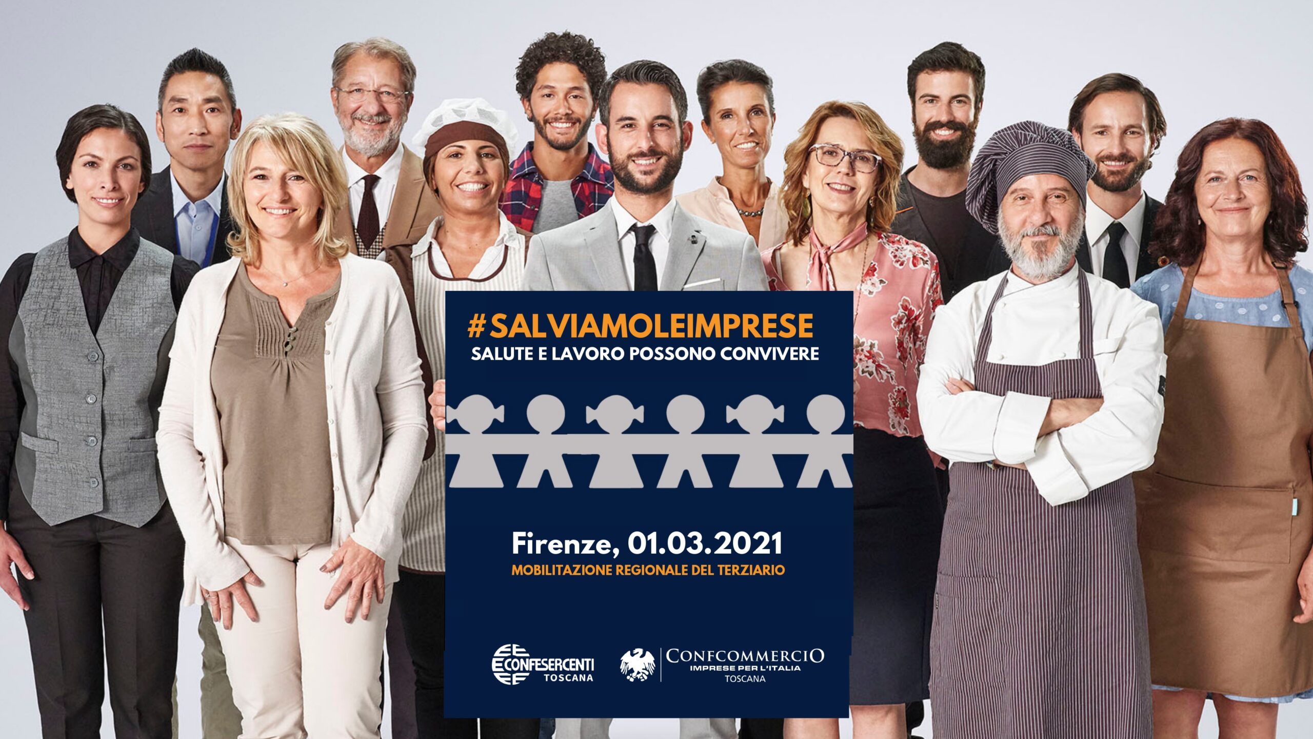 IL TERZIARIO SI MOBILITA: LUNEDI’ 1° MARZO CONFCOMMERCIO E CONFESERCENTI PORTANO IN PIAZZA IMPRENDITORI E LAVORATORI