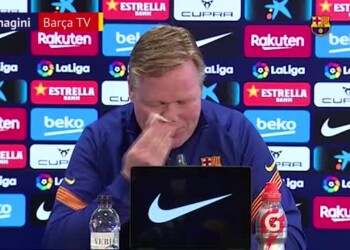 Barcellona, paura per Koeman! Sangue dal naso in conferenza stampa