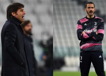 Bonucci-Conte, scintille durante Juve-Inter: “Rispetta l’arbitro”