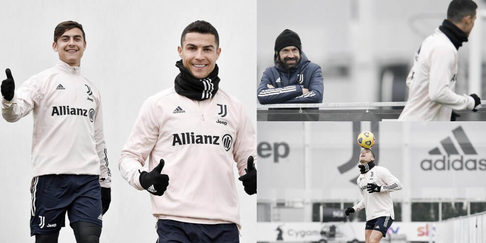 Verso Juve-Roma: Ronaldo show in allenamento, Dybala in campo