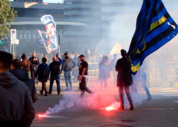 Inter, Milano tappezzata di nerazzurro