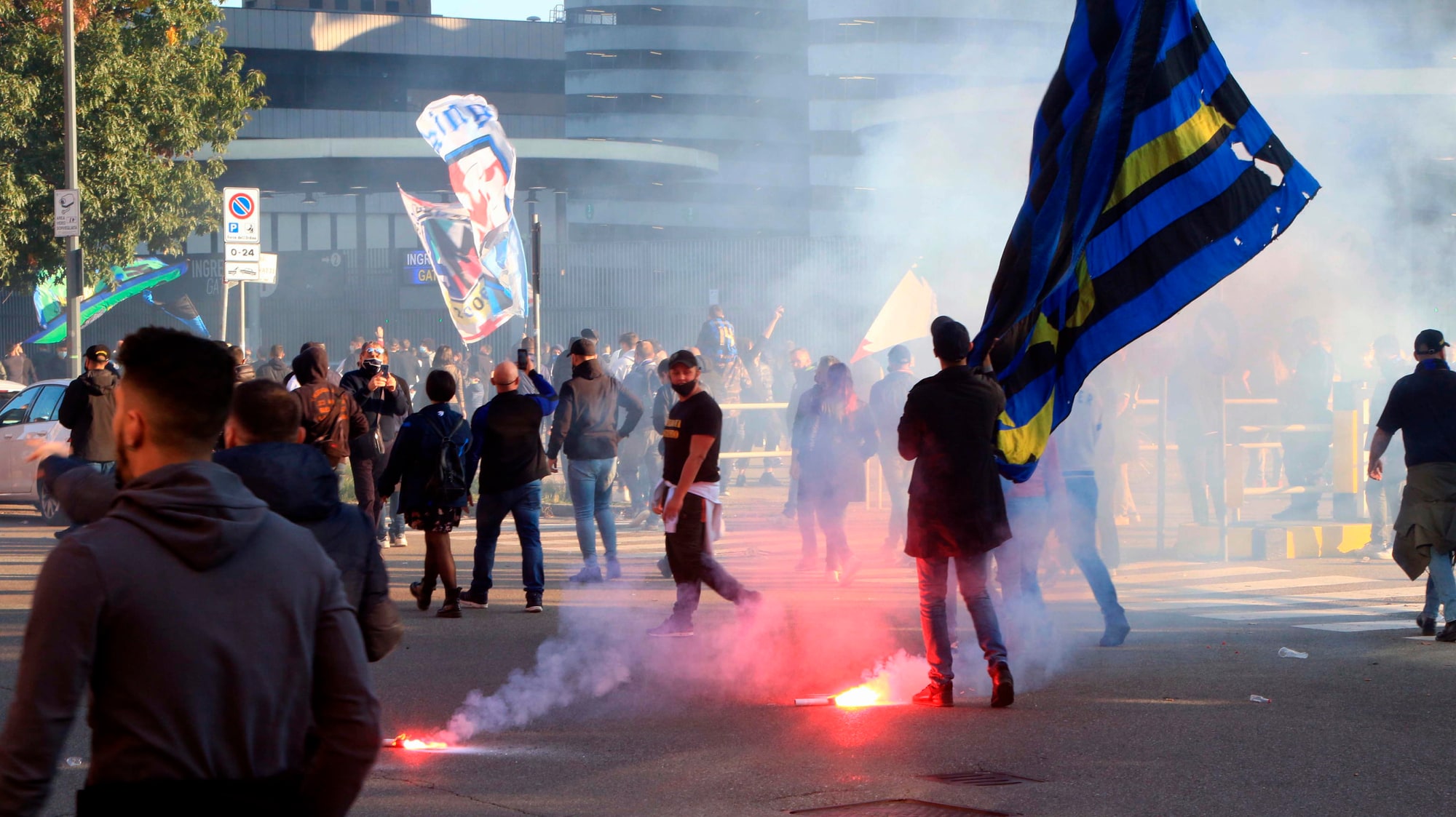 Inter, Milano tappezzata di nerazzurro