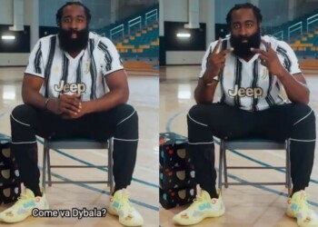 Juve, Harden omaggia Dybala: “Sono un tuo grande fan”