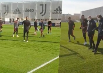 Juve, Ramsey e Dybala si allenano con il gruppo in vista del Porto