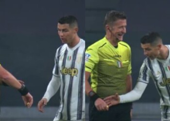 Juve-Roma, Ronaldo chiede il gol e guarda l’orologio dell’arbitro Orsato