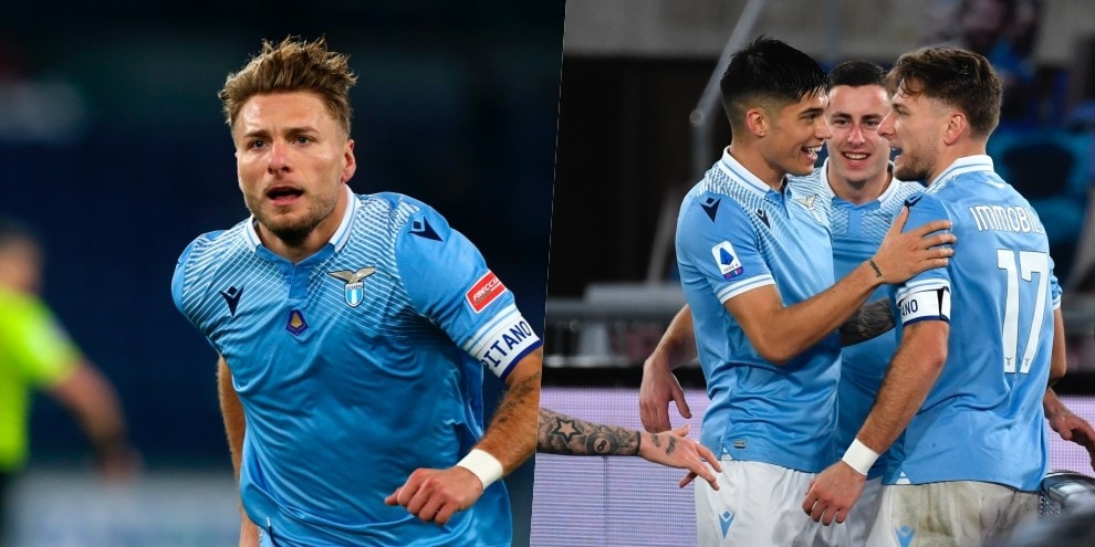 Lazio, festa con Immobile: Cagliari battuto 1-0