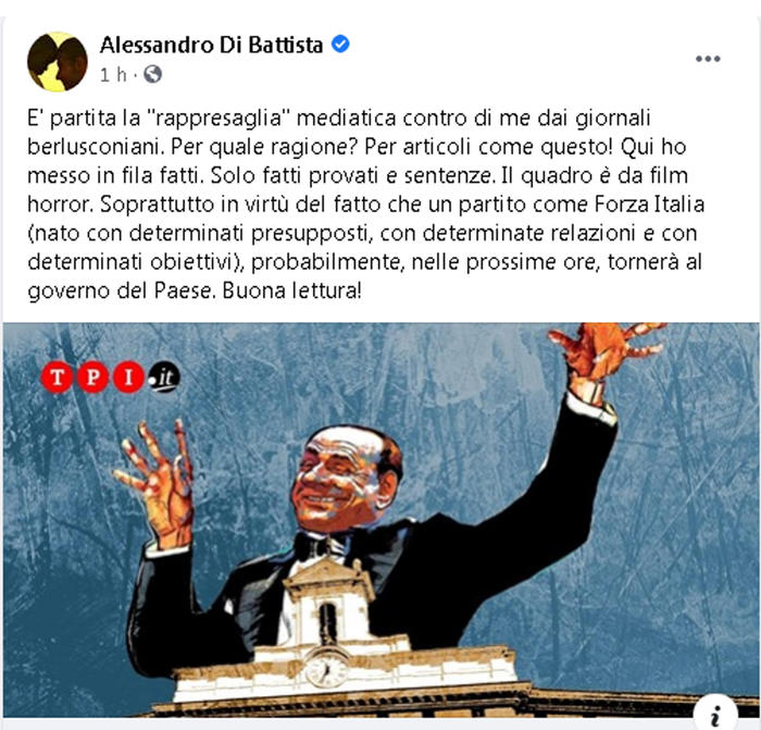 M5s: Casaleggio, Di Battista fondamentale per Movimento