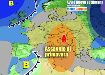 METEO 7 Giorni. Anticipo di primavera con l’anticiclone. Novità a fine mese