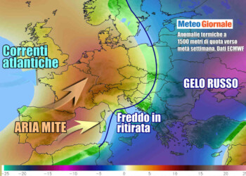 METEO Italia. Anticiclone in arrivo con aria mite, inverno brusco stop