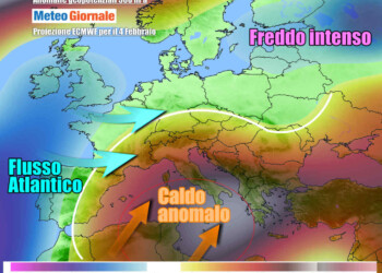 METEO Italia. Anticiclone porterà aria di primavera. Peggiora nel weekend