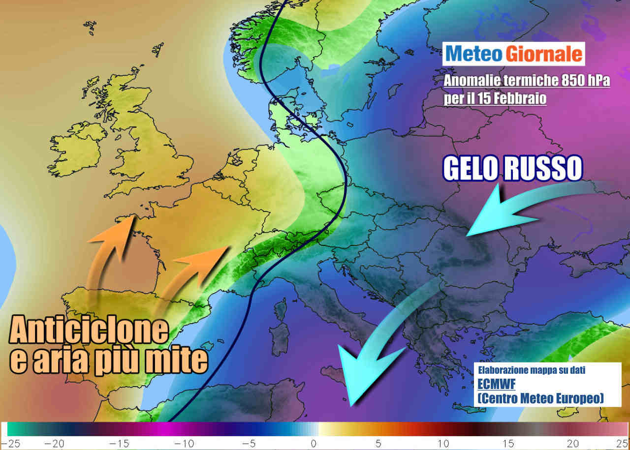 METEO Italia. Aria gelida, nevicate fin sul mare. Ma arriva l’anticiclone