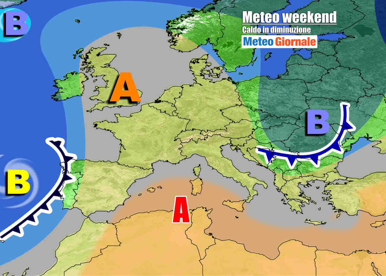 Anticiclone ancora presente nel weekend, ma perderà forza